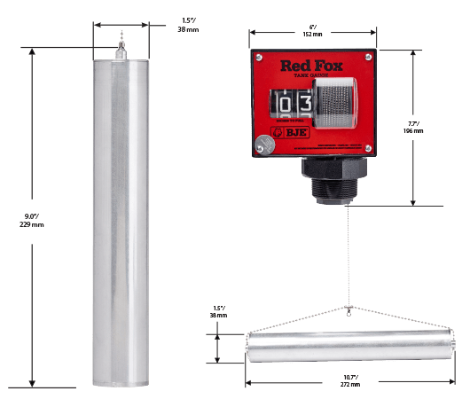 BJ Enterprises Black Knight Tank Gauge